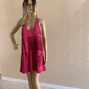 Free People embellished mini slip dress